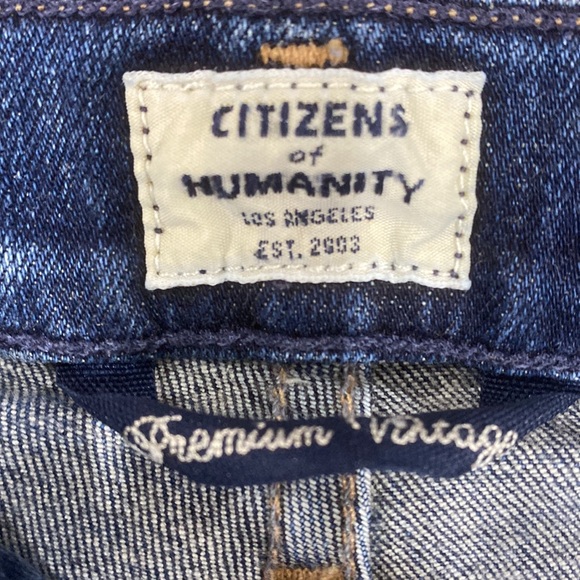 Citizens of Humanity Premium Vintage Rocket High Rise Skinny Denim Shorts 24 - Picture 8 of 12